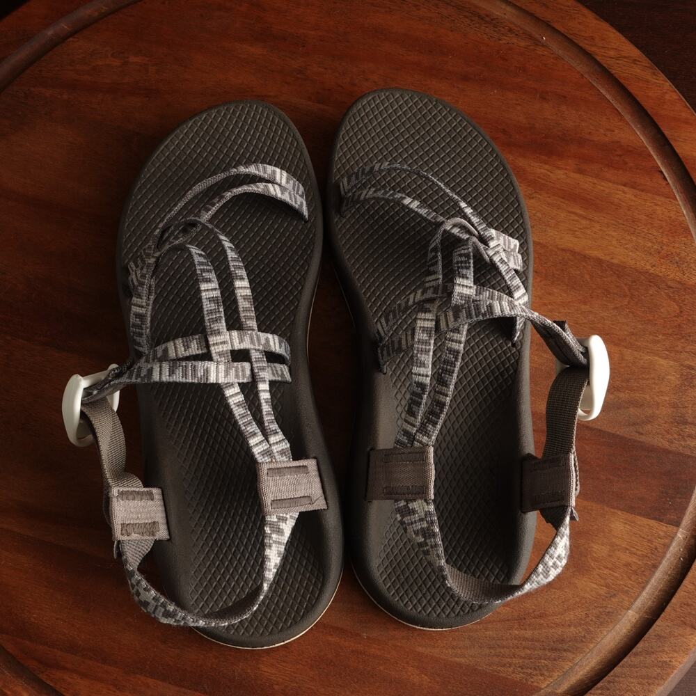 Chaco Sandals Womens SZ 11 Gray Z/Cloud Strappy Outdoor Hiking Adjustable Shoes - Picture 8 of 16